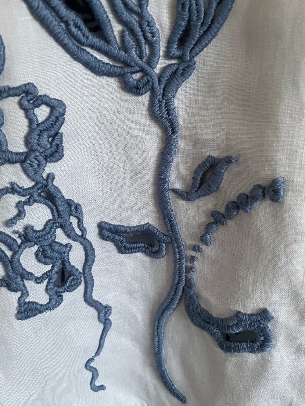 Dorothee Schumacher Intricately Embroidered 100% Linen Beauty Button Down Shirt - Picture 15 of 15